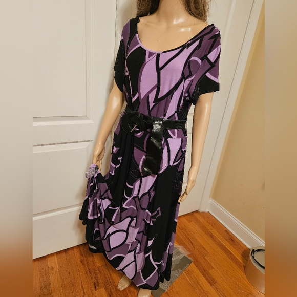 Lavender wrinkle free dress size L - Picture 2 of 2